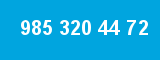 985 320 44 72 985 320 44 72